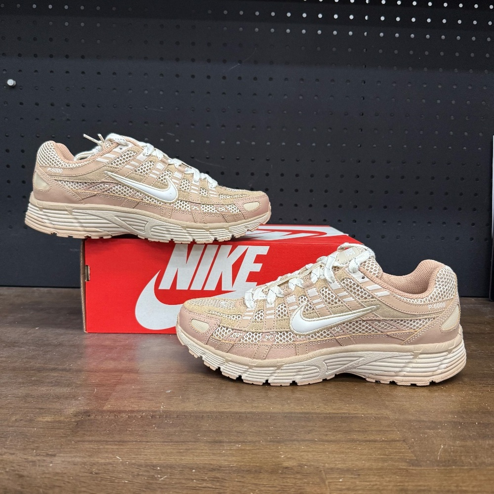<New W/ Box! Men's Nike P-6000 Premium Hemp Tan Cream Comfy Sneakers Size 9.5